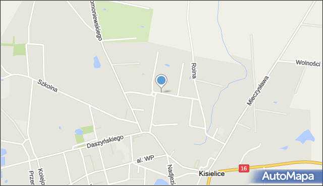 Kisielice, Nowomiejska, mapa Kisielice