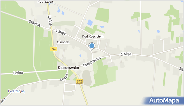Kluczewsko, Nowa, mapa Kluczewsko