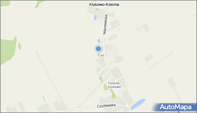 Klukowo powiat wysokomazowiecki, Nowa, mapa Klukowo powiat wysokomazowiecki