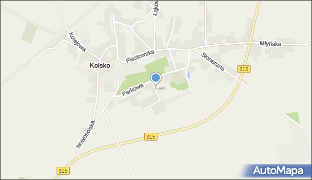 Kolsko, Nowa, mapa Kolsko