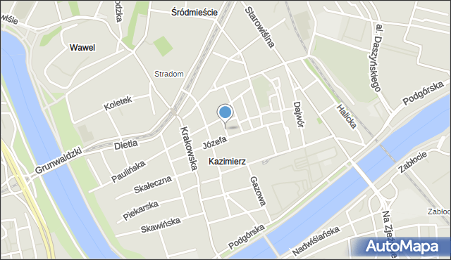 Kraków, Nowa, mapa Krakowa
