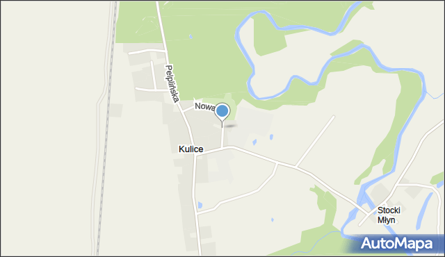 Kulice gmina Pelplin, Nowa, mapa Kulice gmina Pelplin