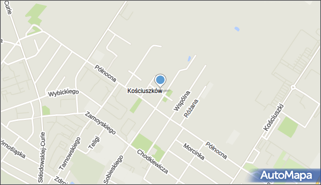 Kutno, Norwida Cypriana Kamila, mapa Kutno