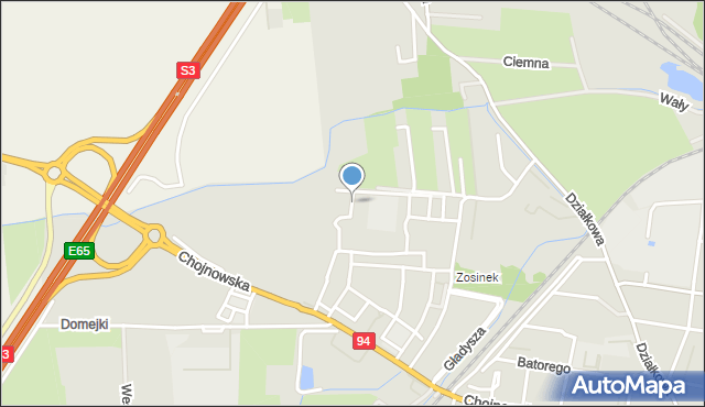 Legnica, Nowogródzka, mapa Legnicy