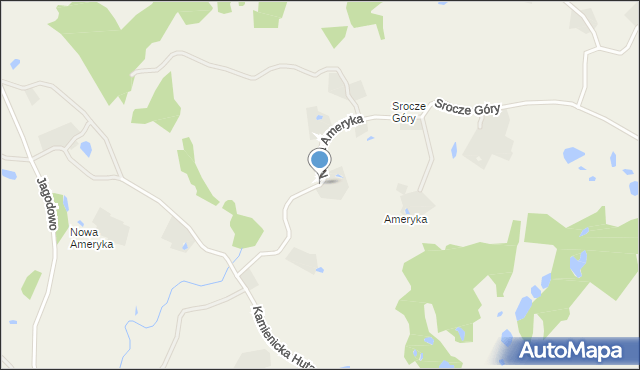 Leszczynki, Nowa Ameryka, mapa Leszczynki