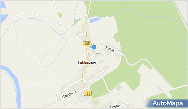 Lubieszów gmina Bierawa, Nowa, mapa Lubieszów gmina Bierawa