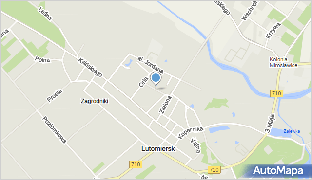 Lutomiersk, Nowa, mapa Lutomiersk
