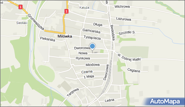 Milówka powiat żywiecki, Nowa, mapa Milówka powiat żywiecki