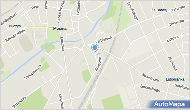 Mosina powiat poznański, Nowa, mapa Mosina powiat poznański