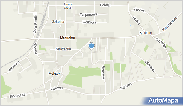 Mrzezino, Nowa, mapa Mrzezino