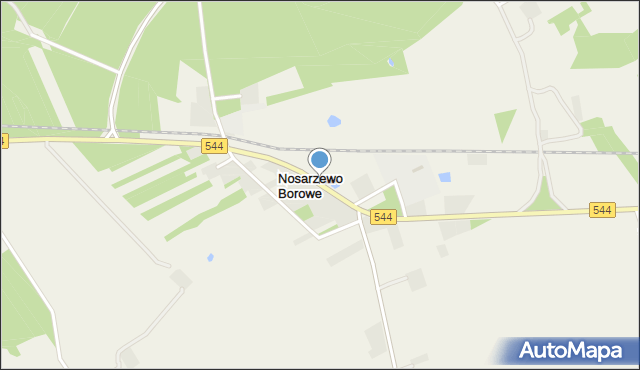 Nosarzewo Borowe, Nosarzewo Borowe, mapa Nosarzewo Borowe