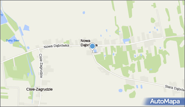 Nowa Dąbrówka, Nowa Dąbrówka, mapa Nowa Dąbrówka