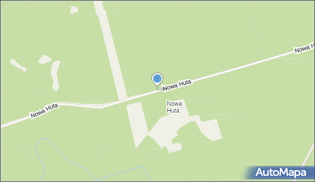 Nowa Huta gmina Warlubie, Nowa Huta, mapa Nowa Huta gmina Warlubie