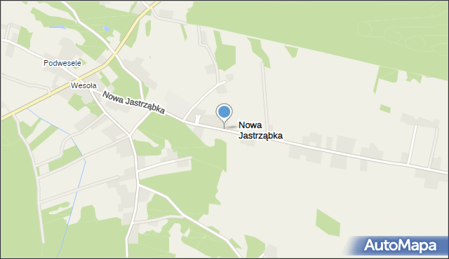 Nowa Jastrząbka, Nowa Jastrząbka, mapa Nowa Jastrząbka