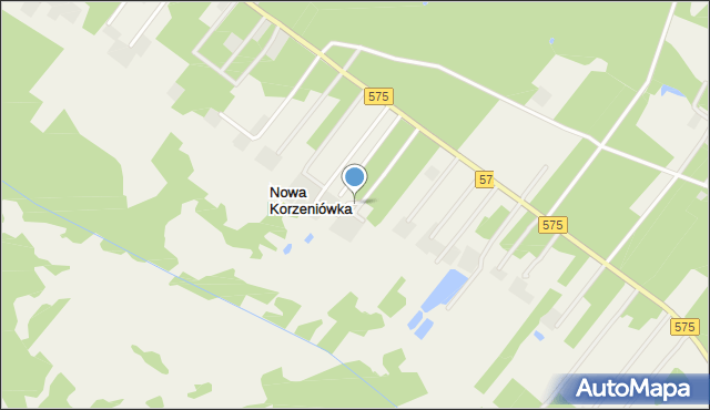 Nowa Korzeniówka, Nowa Korzeniówka, mapa Nowa Korzeniówka