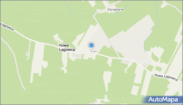 Nowa Łagowica, Nowa Łagowica, mapa Nowa Łagowica