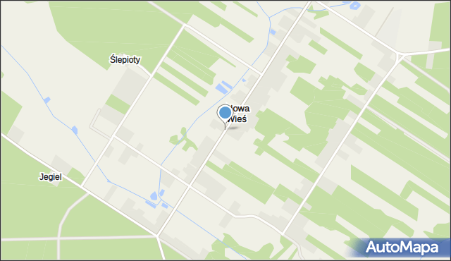 Nowa Wieś gmina Brańszczyk, Nowa Wieś, mapa Nowa Wieś gmina Brańszczyk