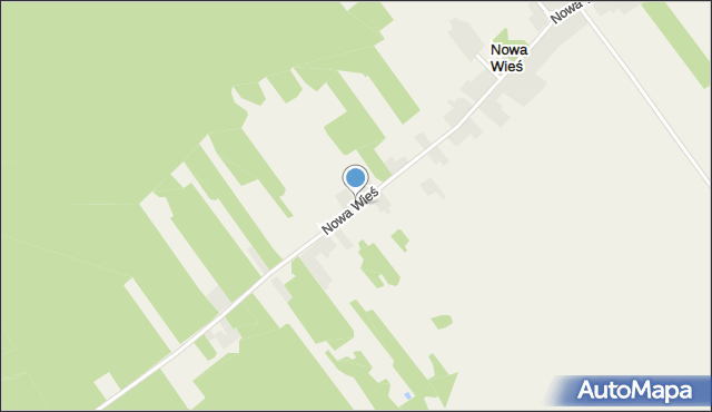 Nowa Wieś gmina Dąbrowa Zielona, Nowa Wieś, mapa Nowa Wieś gmina Dąbrowa Zielona