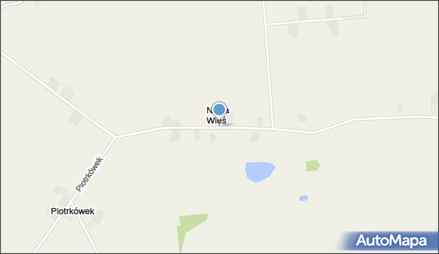 Nowa Wieś gmina Grabów, Nowa Wieś, mapa Nowa Wieś gmina Grabów