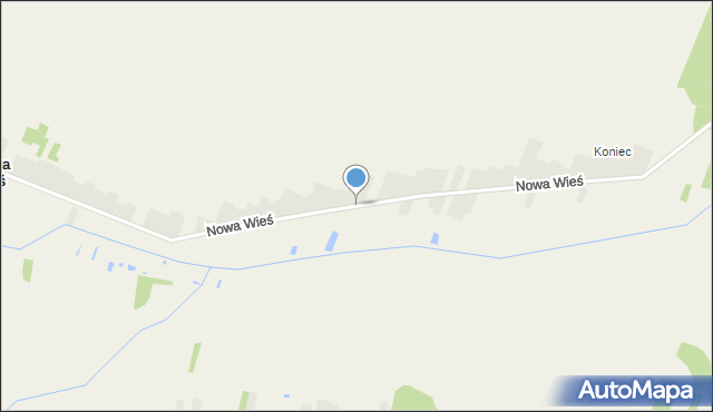 Nowa Wieś gmina Harasiuki, Nowa Wieś, mapa Nowa Wieś gmina Harasiuki
