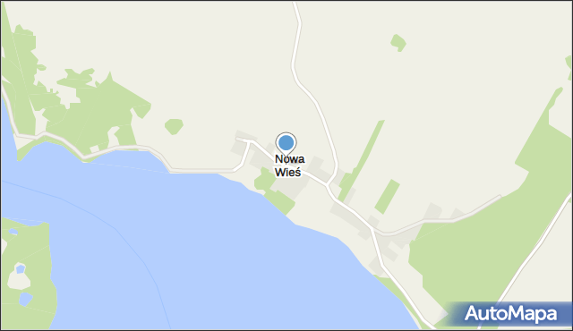 Nowa Wieś gmina Rybno, Nowa Wieś, mapa Nowa Wieś gmina Rybno