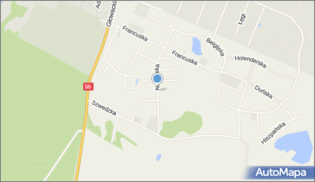 Nowa Wieś Malborska, Norweska, mapa Nowa Wieś Malborska