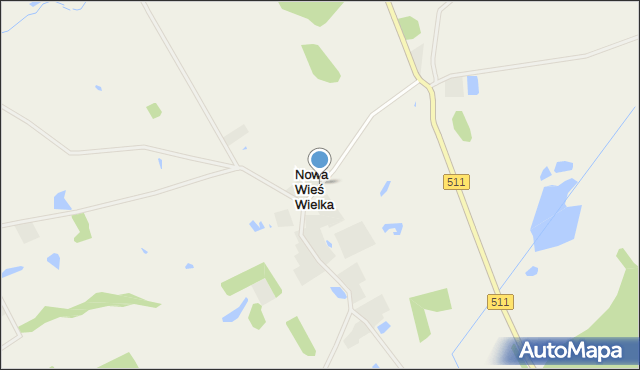 Nowa Wieś Wielka gmina Lidzbark Warmiński, Nowa Wieś Wielka, mapa Nowa Wieś Wielka gmina Lidzbark Warmiński
