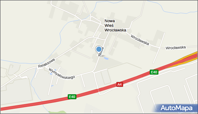 Nowa Wieś Wrocławska, Nowa, mapa Nowa Wieś Wrocławska