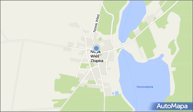 Nowa Wieś Zbąska, Nowa Wieś Zbąska, mapa Nowa Wieś Zbąska