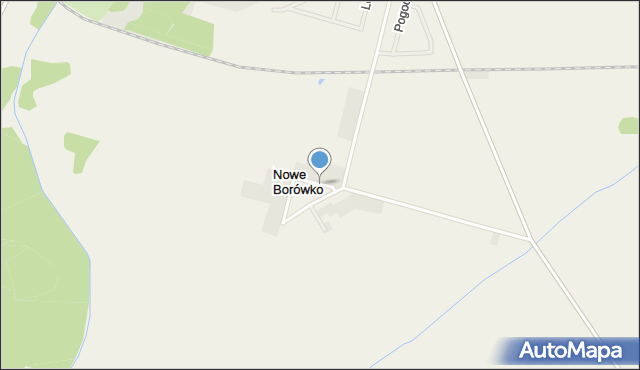 Nowe Borówko, Nowe Borówko, mapa Nowe Borówko