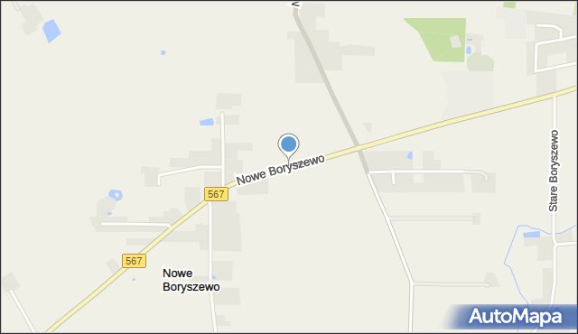 Nowe Boryszewo, Nowe Boryszewo, mapa Nowe Boryszewo