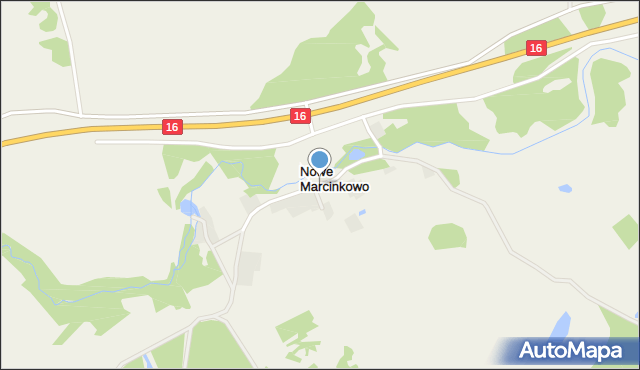 Nowe Marcinkowo, Nowe Marcinkowo, mapa Nowe Marcinkowo