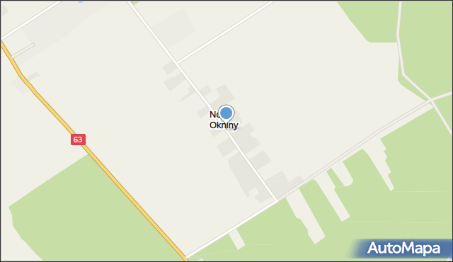 Nowe Okniny, Nowe Okniny, mapa Nowe Okniny