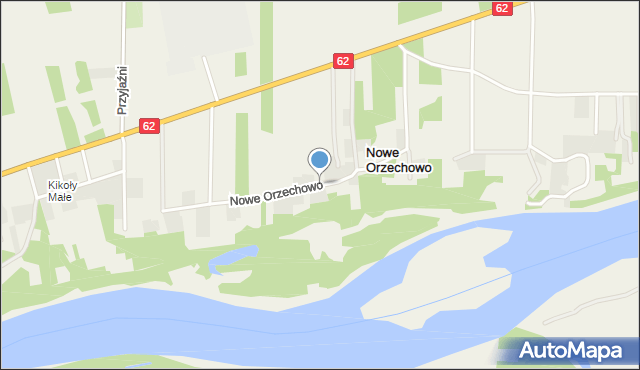 Nowe Orzechowo, Nowe Orzechowo, mapa Nowe Orzechowo