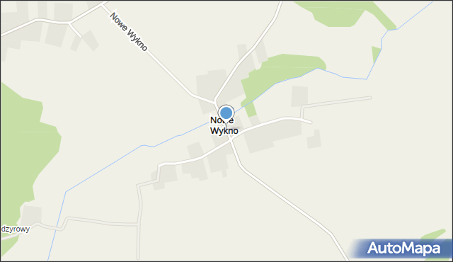 Nowe Wykno, Nowe Wykno, mapa Nowe Wykno