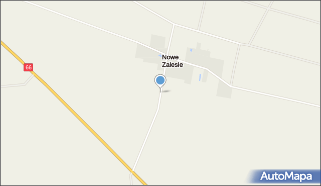 Nowe Zalesie gmina Szepietowo, Nowe Zalesie, mapa Nowe Zalesie gmina Szepietowo