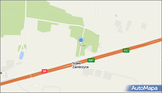 Nowe Zambrzyce, Nowe Zambrzyce, mapa Nowe Zambrzyce