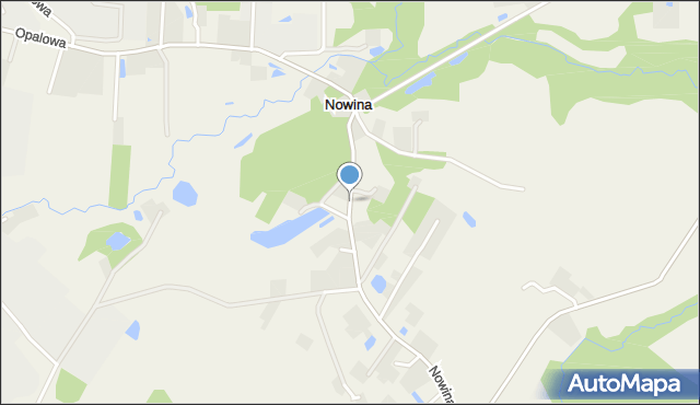 Nowina gmina Elbląg, Nowina, mapa Nowina gmina Elbląg