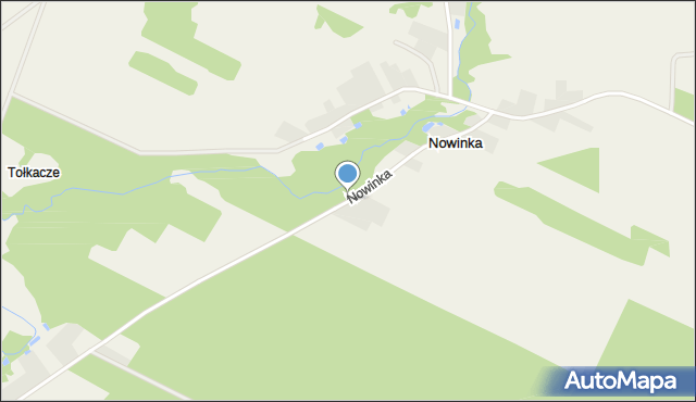 Nowinka gmina Szudziałowo, Nowinka, mapa Nowinka gmina Szudziałowo