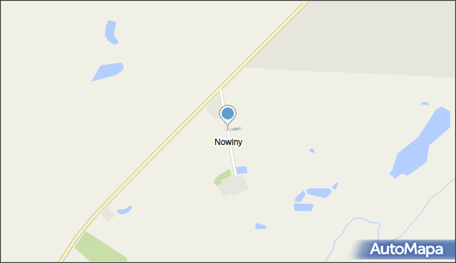 Nowiny gmina Pasłęk, Nowiny, mapa Nowiny gmina Pasłęk