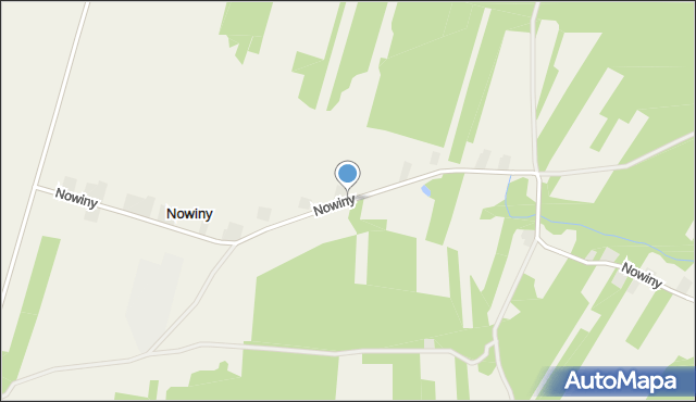 Nowiny gmina Żelechlinek, Nowiny, mapa Nowiny gmina Żelechlinek