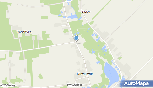 Nowodwór powiat rycki, Nowodwór, mapa Nowodwór powiat rycki