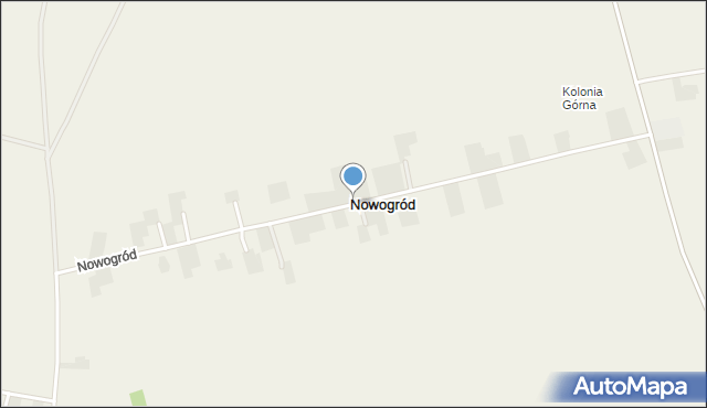 Nowogród gmina Łęczna, Nowogród, mapa Nowogród gmina Łęczna