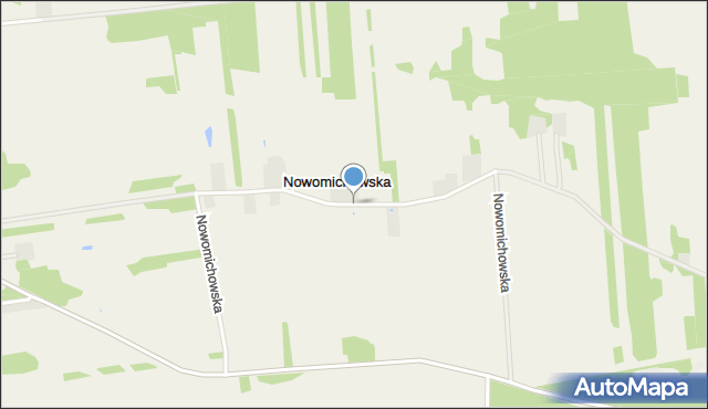 Nowomichowska, Nowomichowska, mapa Nowomichowska