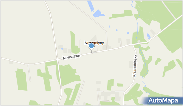 Nowomłyny, Nowomłyny, mapa Nowomłyny