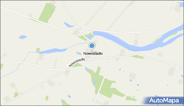 Nowosiadło, Nowosiadło, mapa Nowosiadło