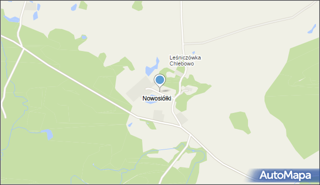 Nowosiółki gmina Bobolice, Nowosiółki, mapa Nowosiółki gmina Bobolice
