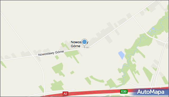 Nowostawy Górne, Nowostawy Górne, mapa Nowostawy Górne