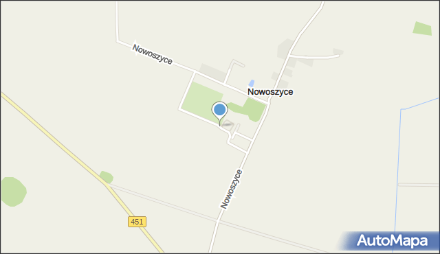 Nowoszyce, Nowoszyce, mapa Nowoszyce