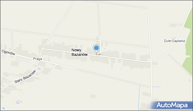 Nowy Bazanów, Nowy Bazanów, mapa Nowy Bazanów